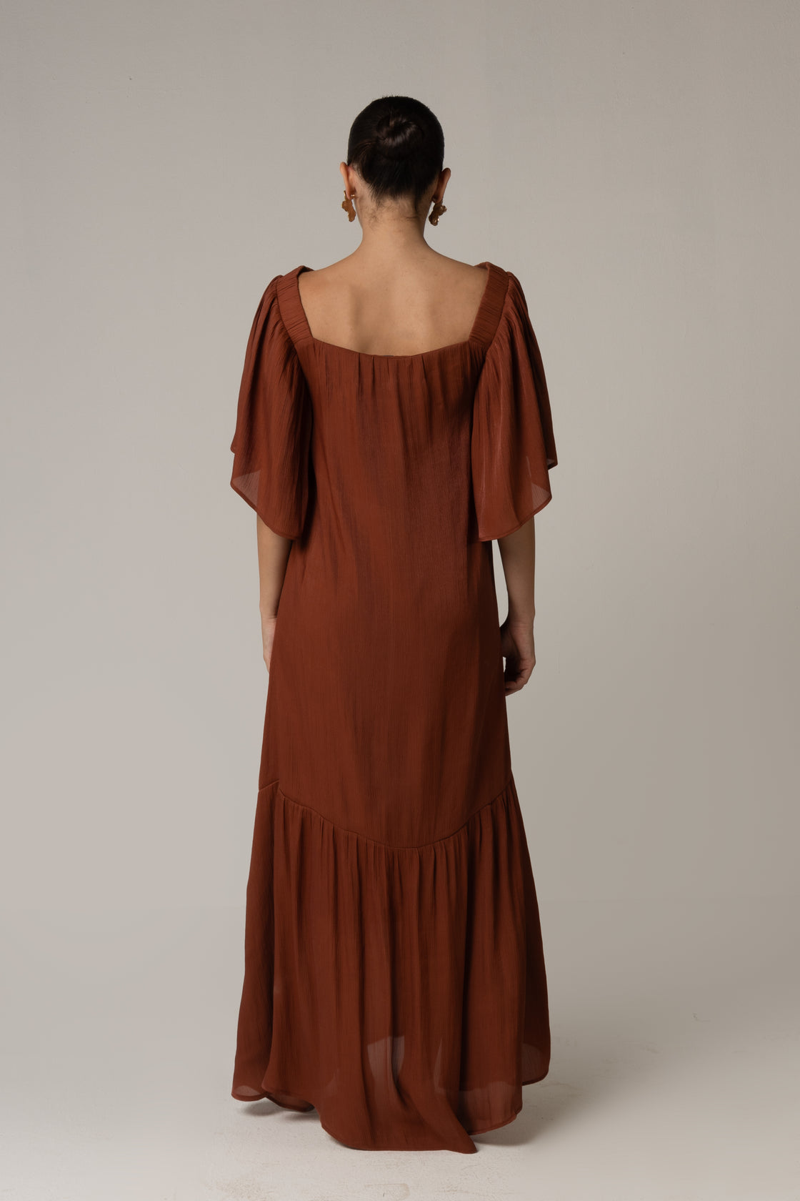 Tonal Embroidered Maxi Dress