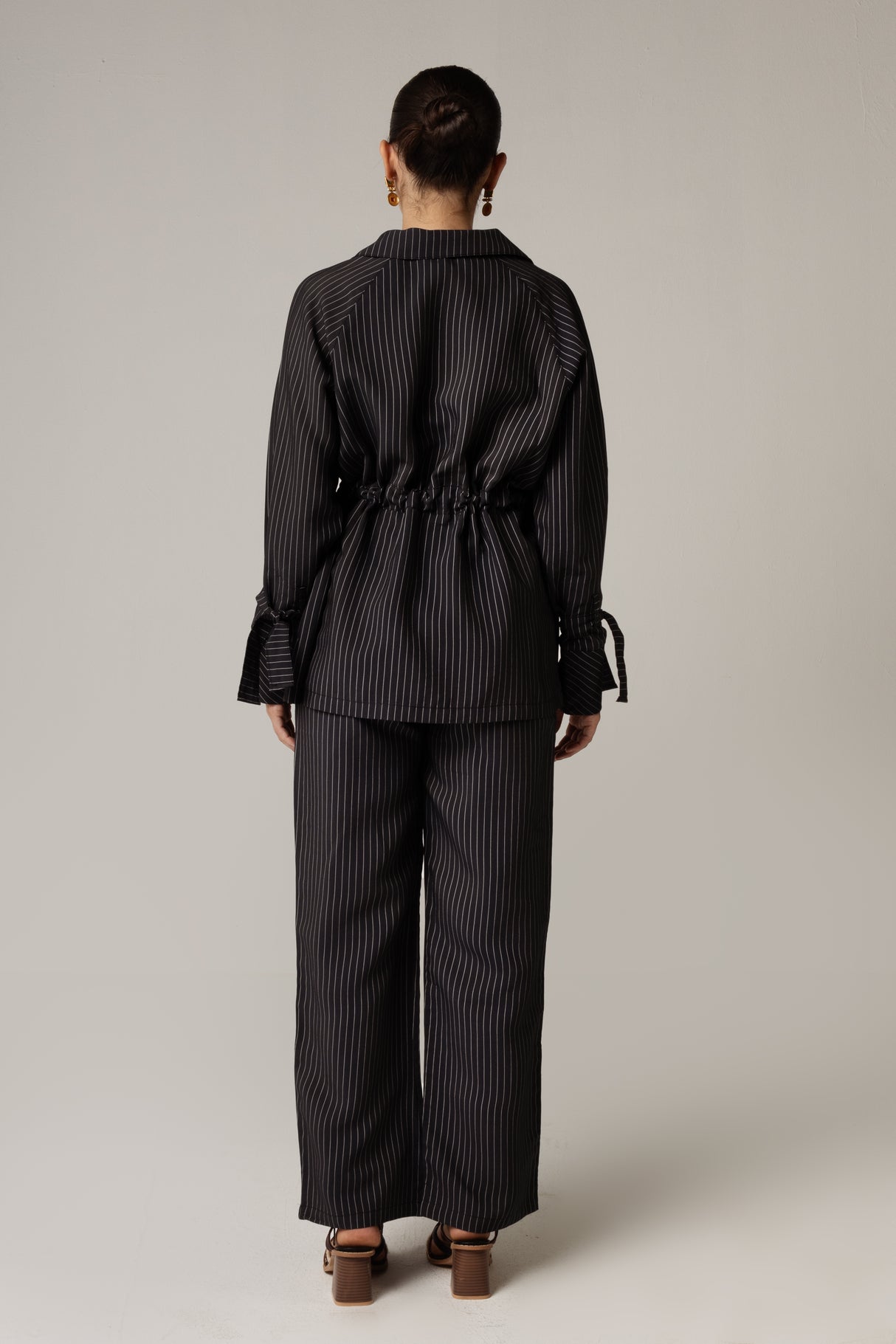 Striped Poplin Shirt & Pant Set