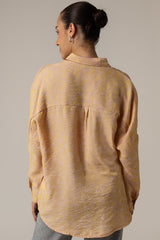 Jaquard Oversized Shirt with Shimmery Effect