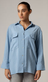 Utility Pocket Shirt - Blue