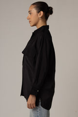 Utility Pocket Shirt - Black