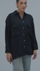 Utility Pocket Shirt - Black